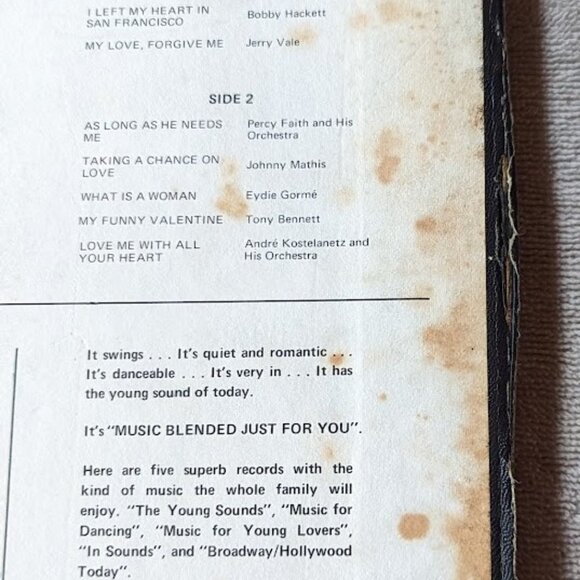 Vintage 5-Record Box Set – Music Blended . . . . Just For You - c 1960s - Picture 3 of 16